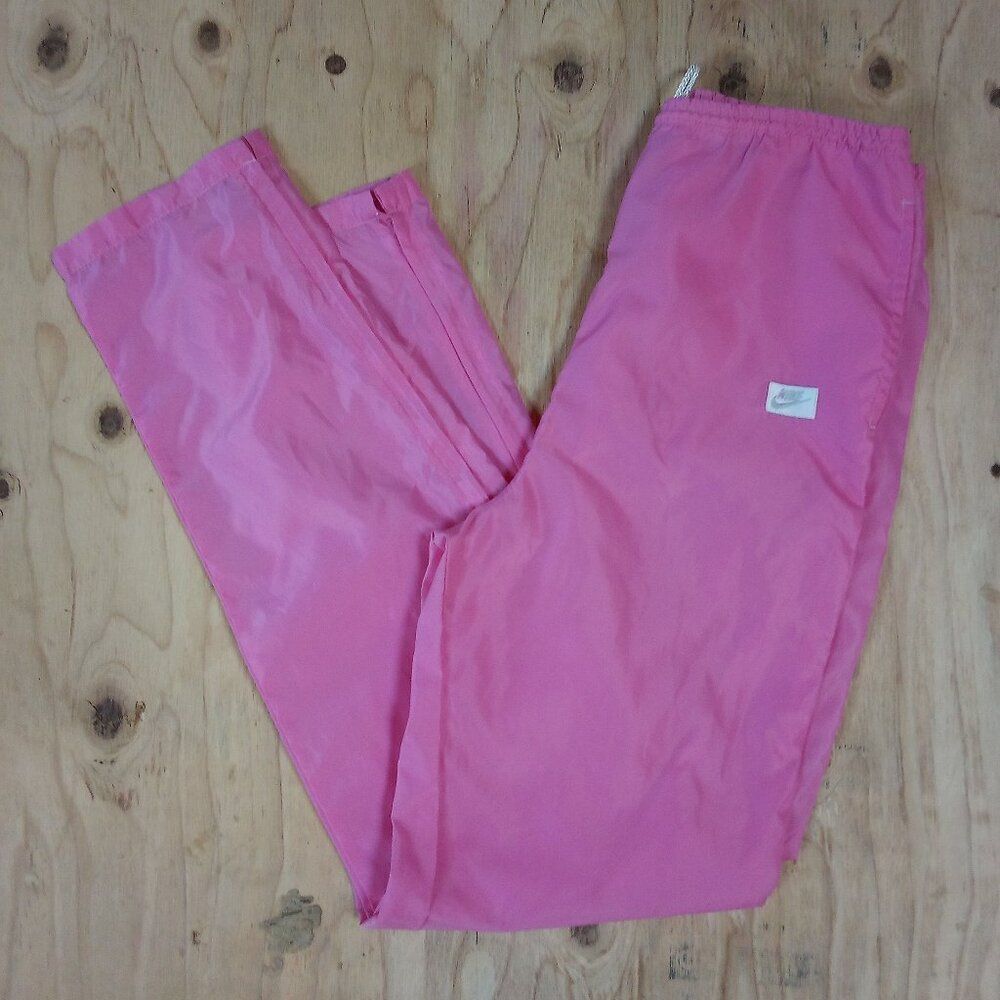 Vintage 80s Nike Wind Pants Joggers Trainers Pink